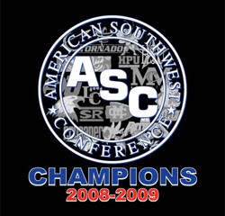 This design created by Hardin-Simmons graduate student R.C. Waters will be on all ASC championship T-shirts in 2008-09.