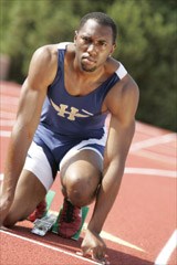 Former Howard Payne sprinter Greg Nixon. (Photo courtesy Carnegie Communications)
